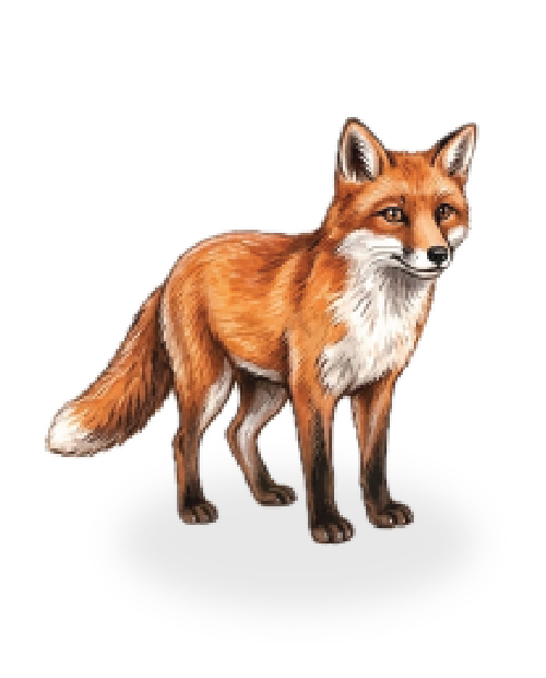 Zeb, a friendly fox cub character from the book Zeb, Jet and the Ice-Cream Calamity